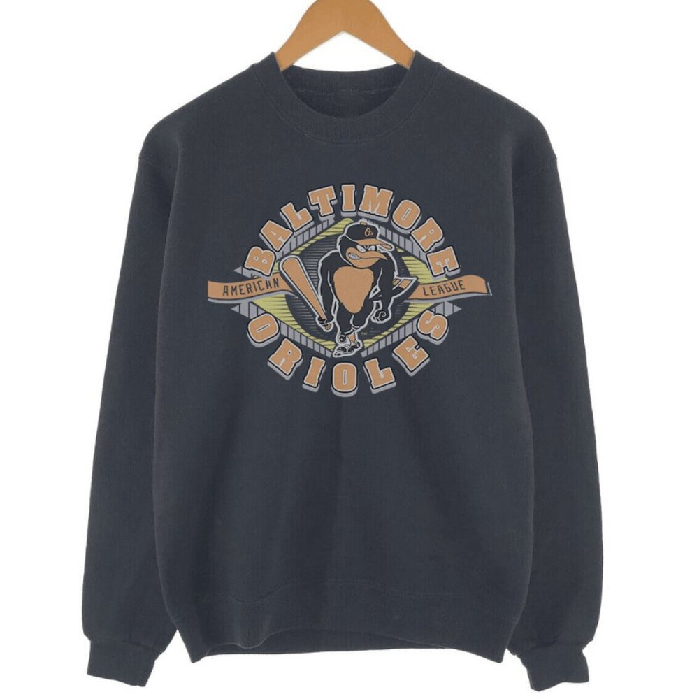 Vintage Baltimore Orioles Baseball Sweatshirt, Retro Baltimore Orioles MLB Shirt